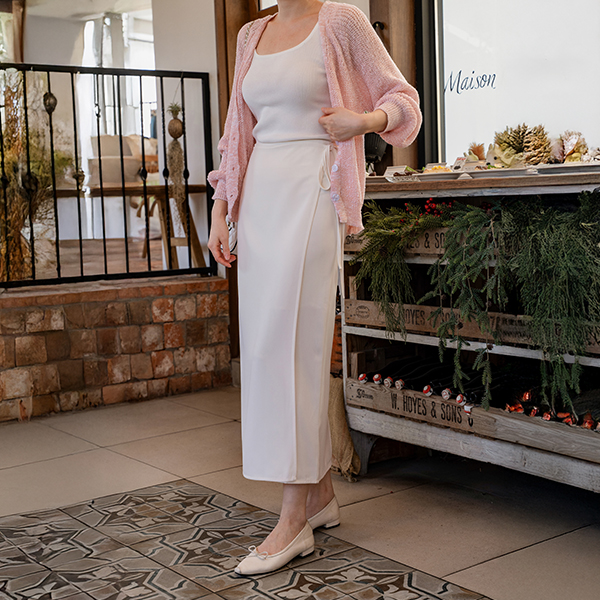 소피 랩 layered Skirt