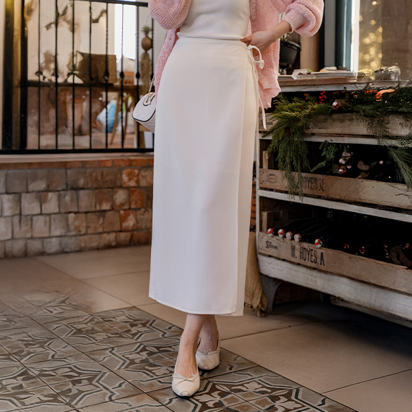 소피 랩 layered Skirt