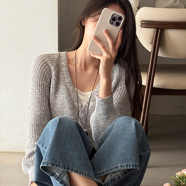 [Special Sale] nagrang 하찌 V-neck Cardigan