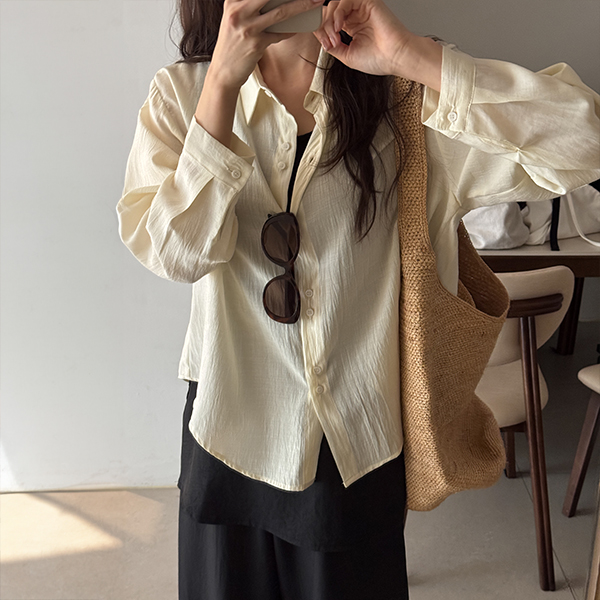 Twin Button Shirt Blouse