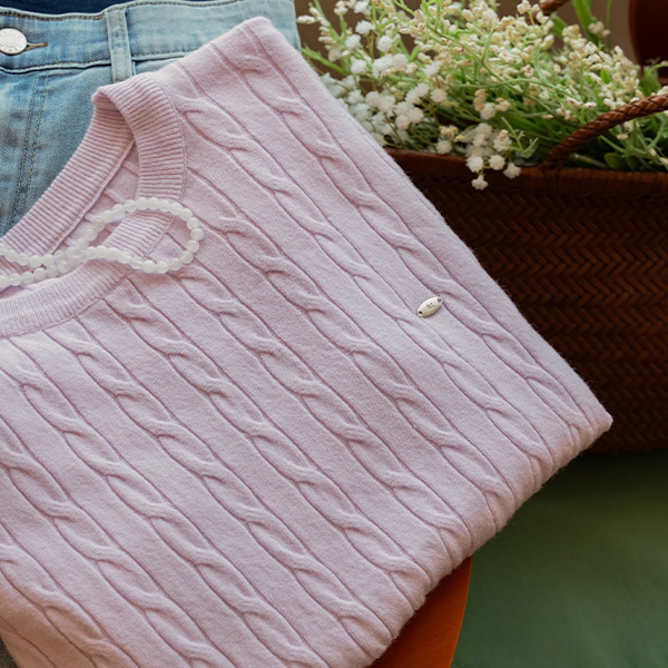 Pendant Twiddle Short-sleeve Knitwear