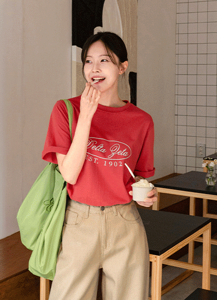 델타 loose fit Short-sleeve T-shirt Korea