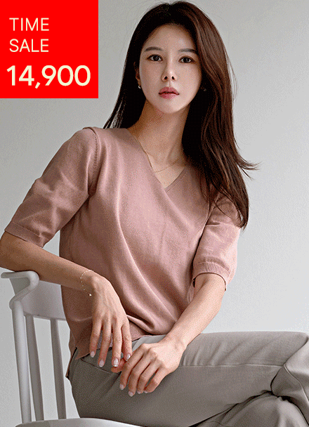 [valyou] All-V short-sleeved knitwear Korea