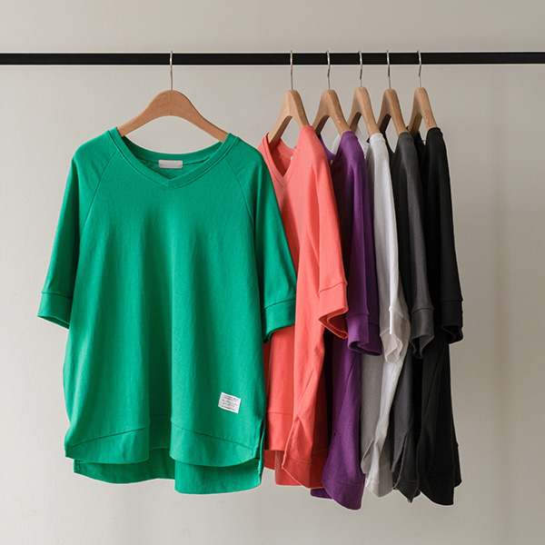 [Special Sale] Over Half-length Patch Sweatshirt