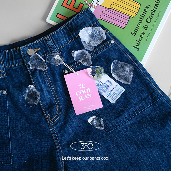 Cool Front Pocket Banding Denim Shorts