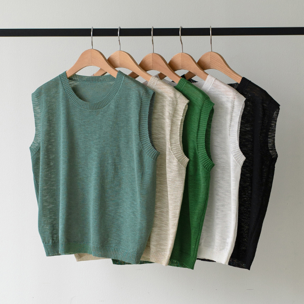 With Sleeve Knitwear Sleeveless shirts