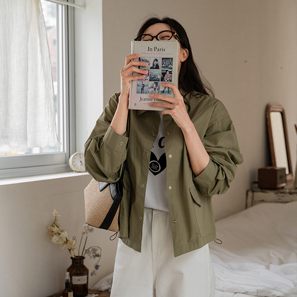 Mocca String Shirt Jacket