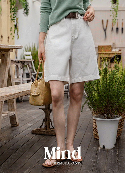 마인드 Belt 버뮤다 Pants Korea