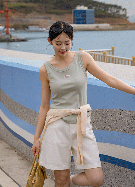 위드 유넥 Labels Sleeveless shirts T-shirt Korea