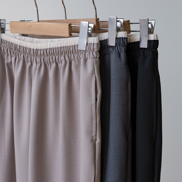 꾸안꾸 Color Matching Banding Pants