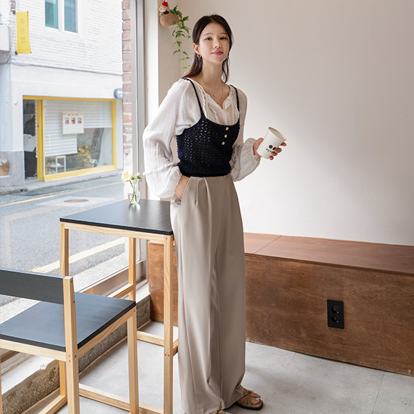 머스트 뷔스티에 String Sleeveless shirts