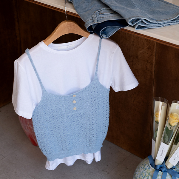 머스트 뷔스티에 String Sleeveless shirts