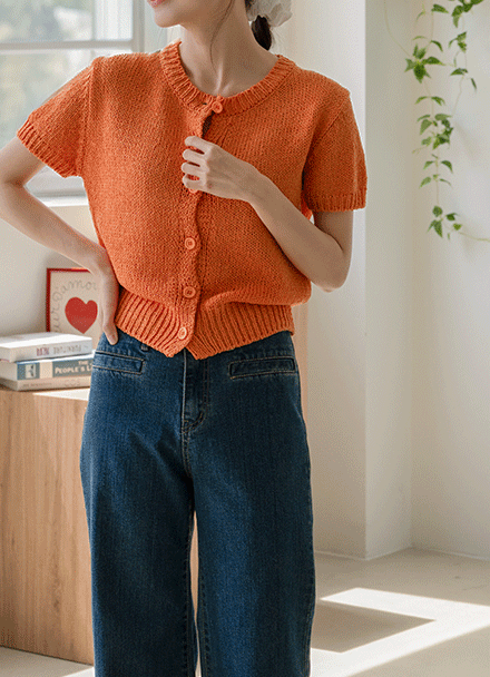 With Me Cool Short-sleeve Cardigan Korea