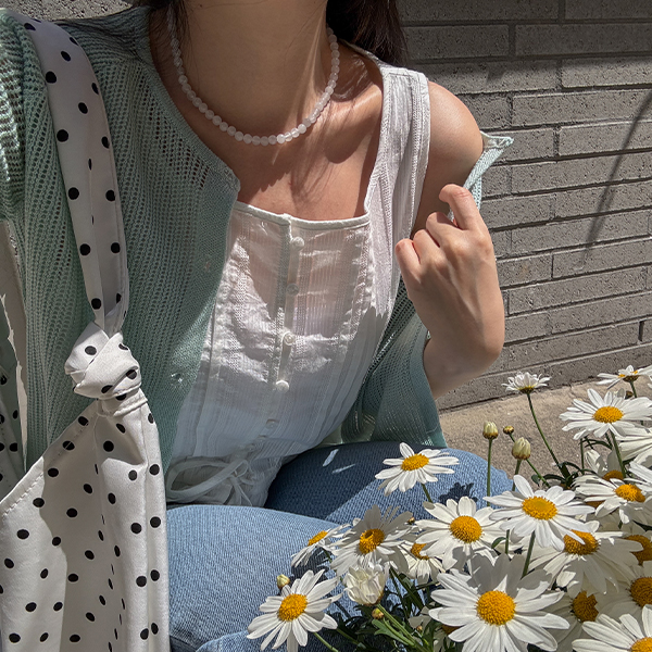 Pure Pintuck Sleeveless Blouse