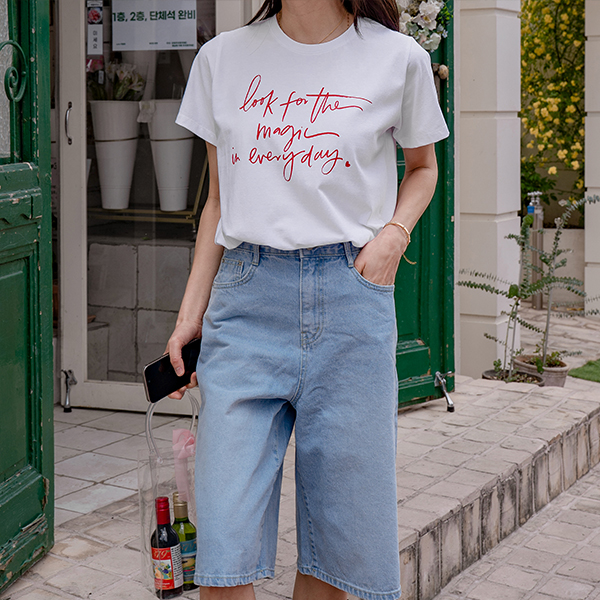 차르르 매직 Span Short-sleeve T-shirt