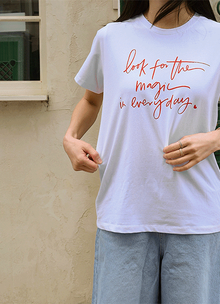 차르르 매직 Span Short-sleeve T-shirt Korea