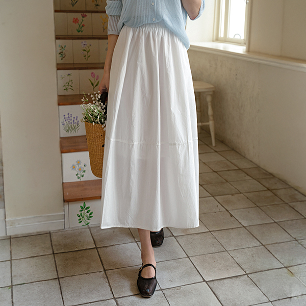 바스락 Flare Banding Skirt