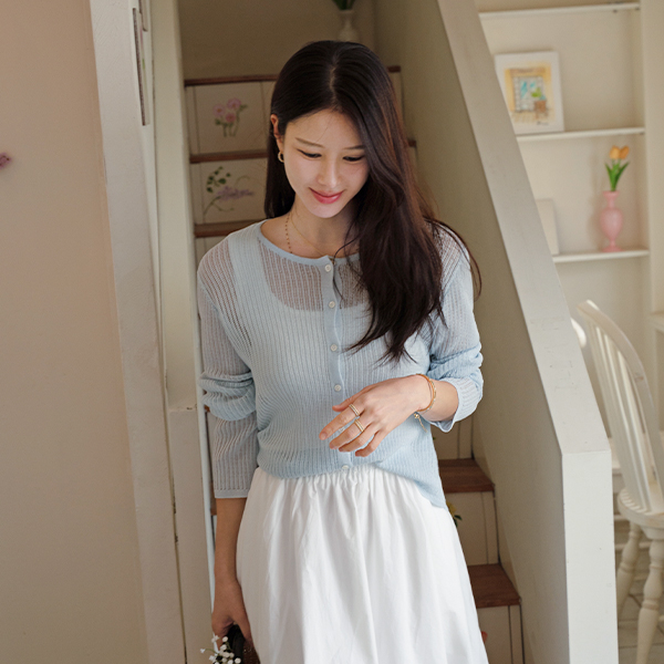 비비안 스카시 Linen Cardigan