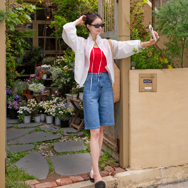 Mute Banding Half-length Pants