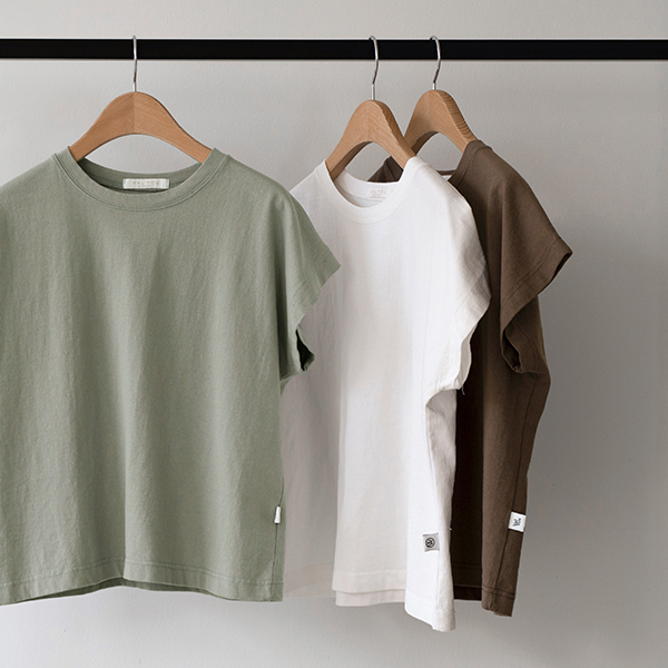 [valyou] key point Labels Washing Drop T-shirt