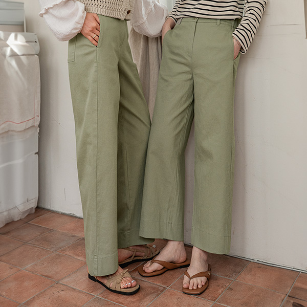 Perfect Cotton Pants 71ver (back incision semi-wide)
