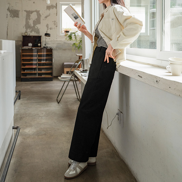 Perfect Cotton Pants 71ver (back incision semi-wide)