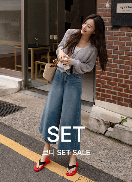[코디set]키작아도 괜찮진 122ver (포켓패치8부와이드)+[Special Sale] nagrang 하찌 V-neck Cardigan Korea