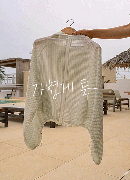Cool Stripe Hood Jumper Korea