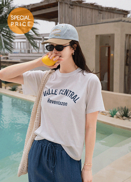 [Special Sale] Leventa Color Matching Short-sleeve T-shirt Korea