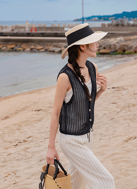 Bonny Summer Vest Cardigan Korea