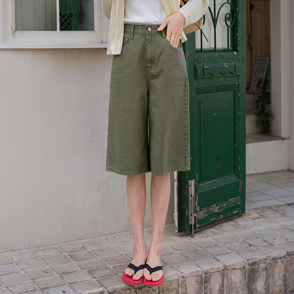 [USYOU] 카치온 패치 버뮤다 Pants