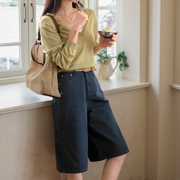 [USYOU] 카치온 패치 버뮤다 Pants