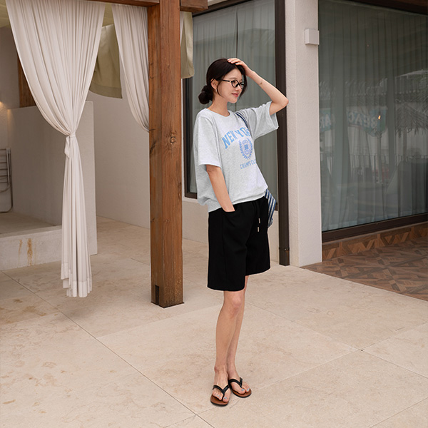 [Special Sale] 99 나염 Short-sleeve sweatshirt