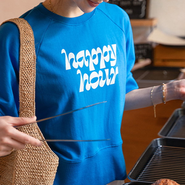 Happiness Short-sleeve sweatshirt