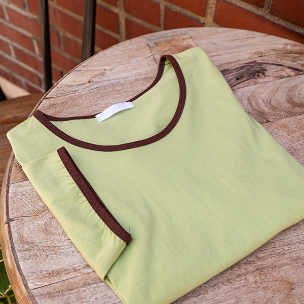 [Special Sale] Color Matching Binding Short-sleeve T-shirt