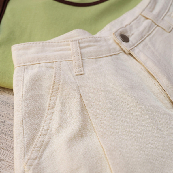Daily Pintuck Half-length Shorts