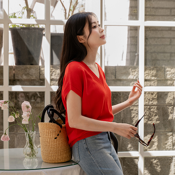 [Special Sale] Maxi Cap Sleeves V-neck Knitwear