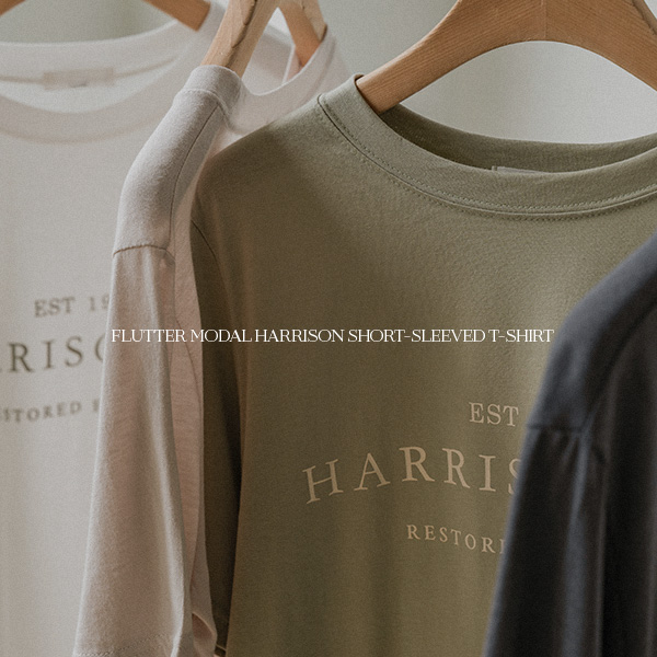 [Special Sale] 찰랑 모달 해리슨 Short-sleeve T-shirt