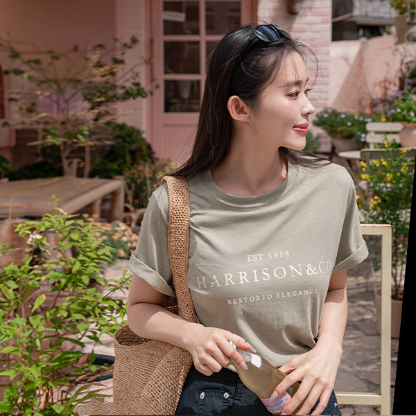 [Special Sale] 찰랑 모달 해리슨 Short-sleeve T-shirt