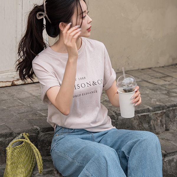 [Special Sale] 찰랑 모달 해리슨 Short-sleeve T-shirt