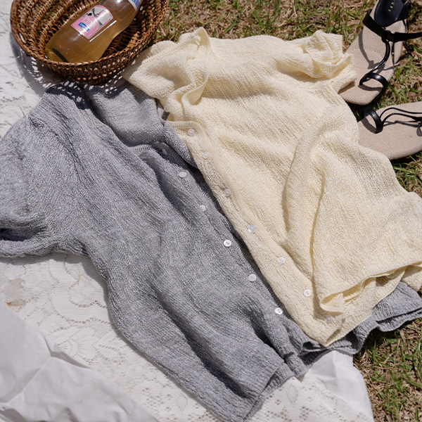 Summer Lyocelle Short-sleeve Knitwear Cardigan