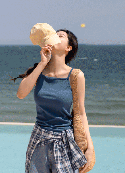 Bio Span String Sleeveless shirts T-shirt Korea
