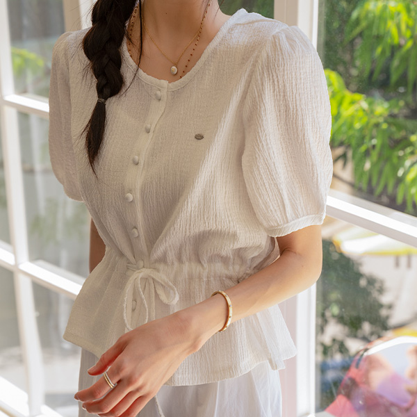 [valyou] 실루엣 string Blouse