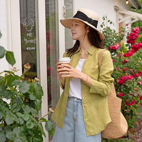 Summer Linen Color Shirt