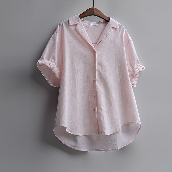 Enne Linen Rollup Short-sleeve Shirt