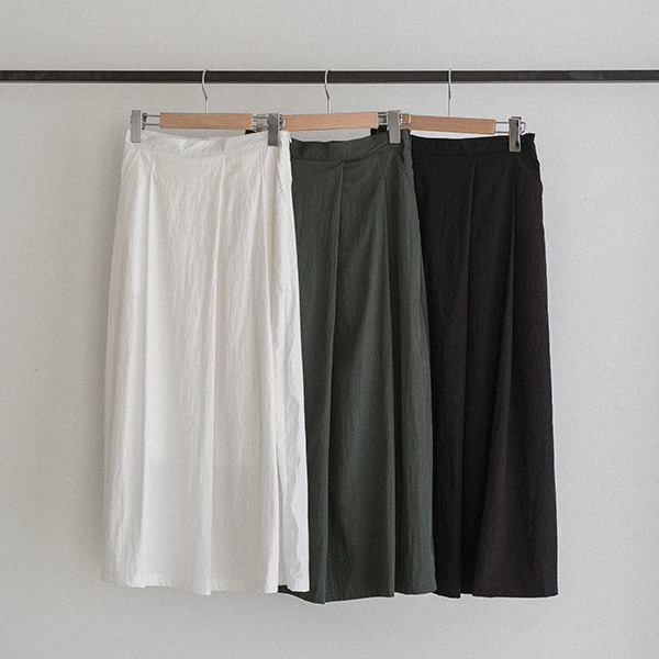 Summer Rustling Pintuck Hool Skirt