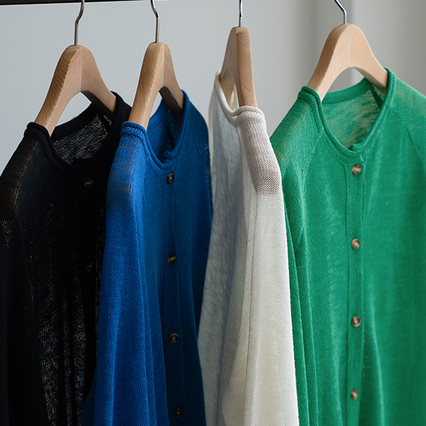 Summer Rolling Sleeve Patch Cardigan