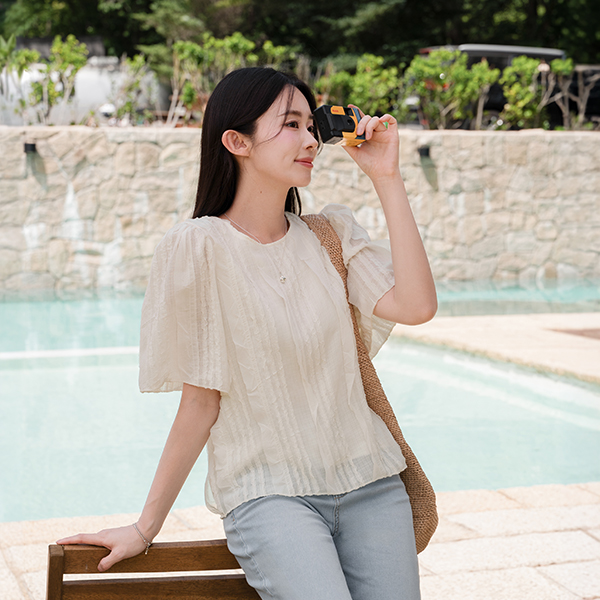 [valyou] 베러 lace Short-sleeve Blouse