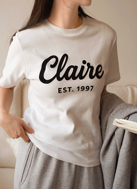 Sticky Lettering Font T-shirt Korea
