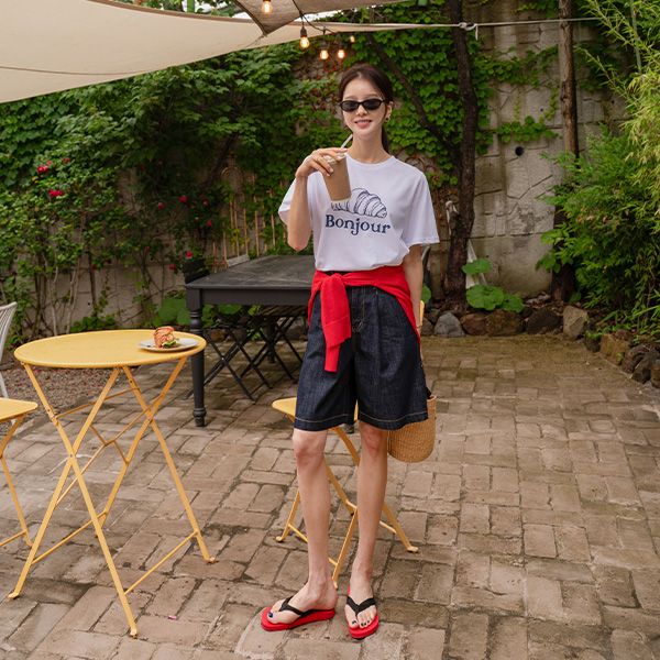 [USYOU] 논페이드 Washing Banding Shorts
